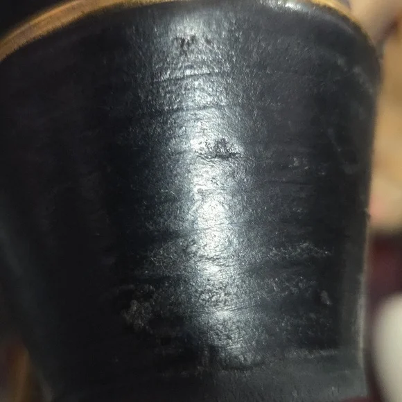 Chloe Women's Black Ankle Boots with Gold Studs - Picture 16 of 16